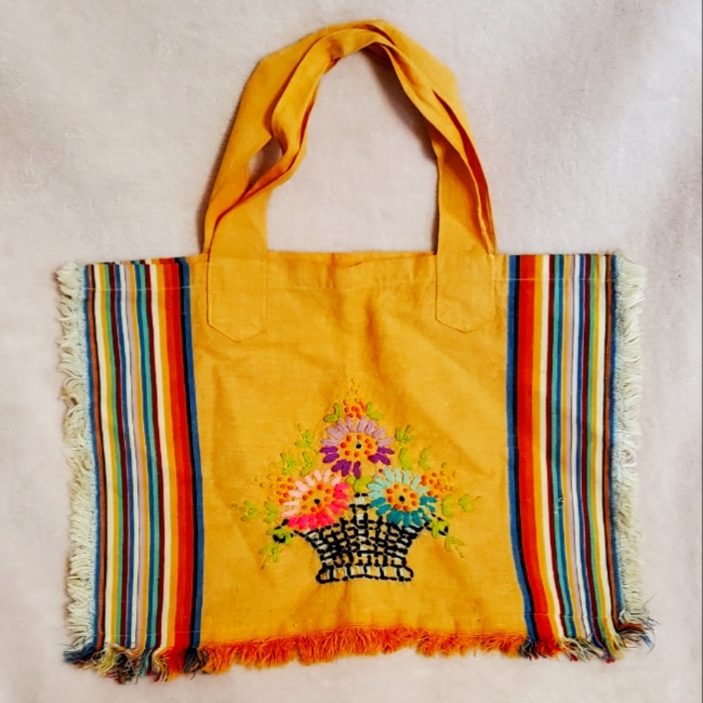 Unique Upcycled Tote from Vintage Linens